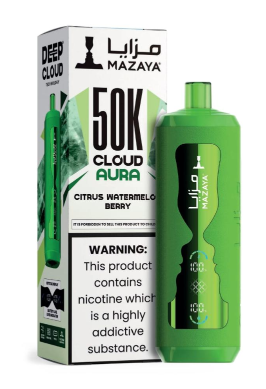 Citrus Watermelon Berry - Mazaya Cloud Aura 50K - Wee Shisha N' Vape
