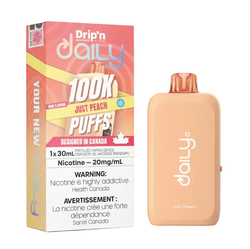 Drip'n Daily 100K Just Peach Wee Shisha N Vape