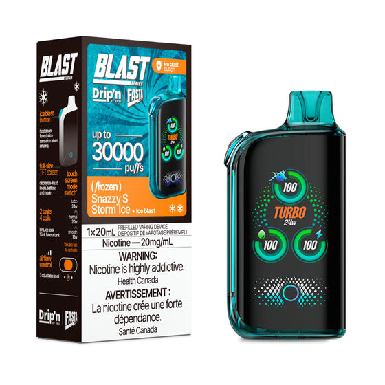Drip'n X Fasta Blast 30K - Snazzy S Storm Ice