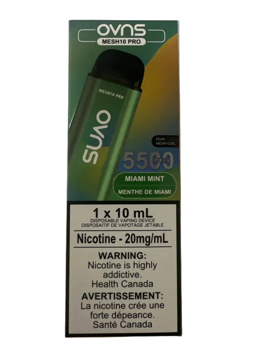 Ovns Mesh 10 Pro 5500 Puffs - Miami Mint - Wee Shisha N Vape