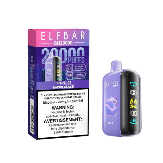 Elf Bar GH20000 - Grape Ice - disposable - wee shisha n vape