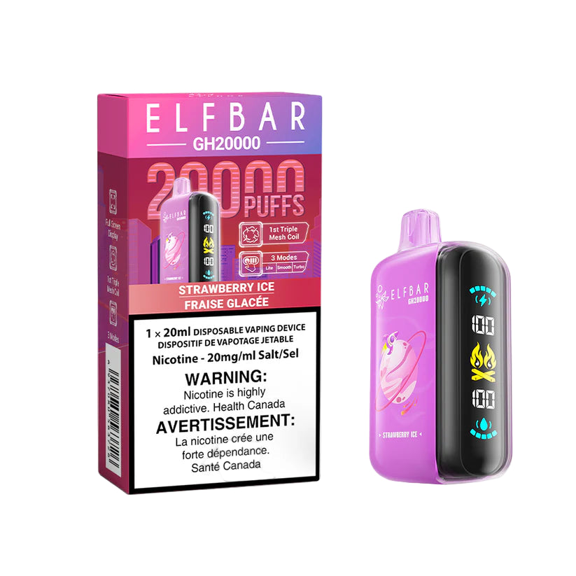 Elf Bar GH20000 - Strawberry Ice - disposable - wee shisha n vape