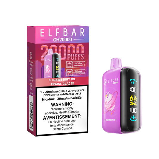 Elf Bar GH20000 - Strawberry Ice - disposable - wee shisha n vape