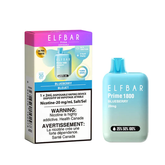 ELFBAR - PRIME - 1800 Puffs -Blueberry - Wee Shisha N Vape