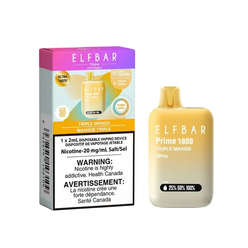 ELBAR - Prime - 1800 Puffs - Triple Mango - Wee Shisha N Vape