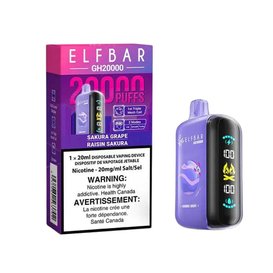 Elf Bar GH20000 - Sakura Grape - disposable - wee shisha n vape