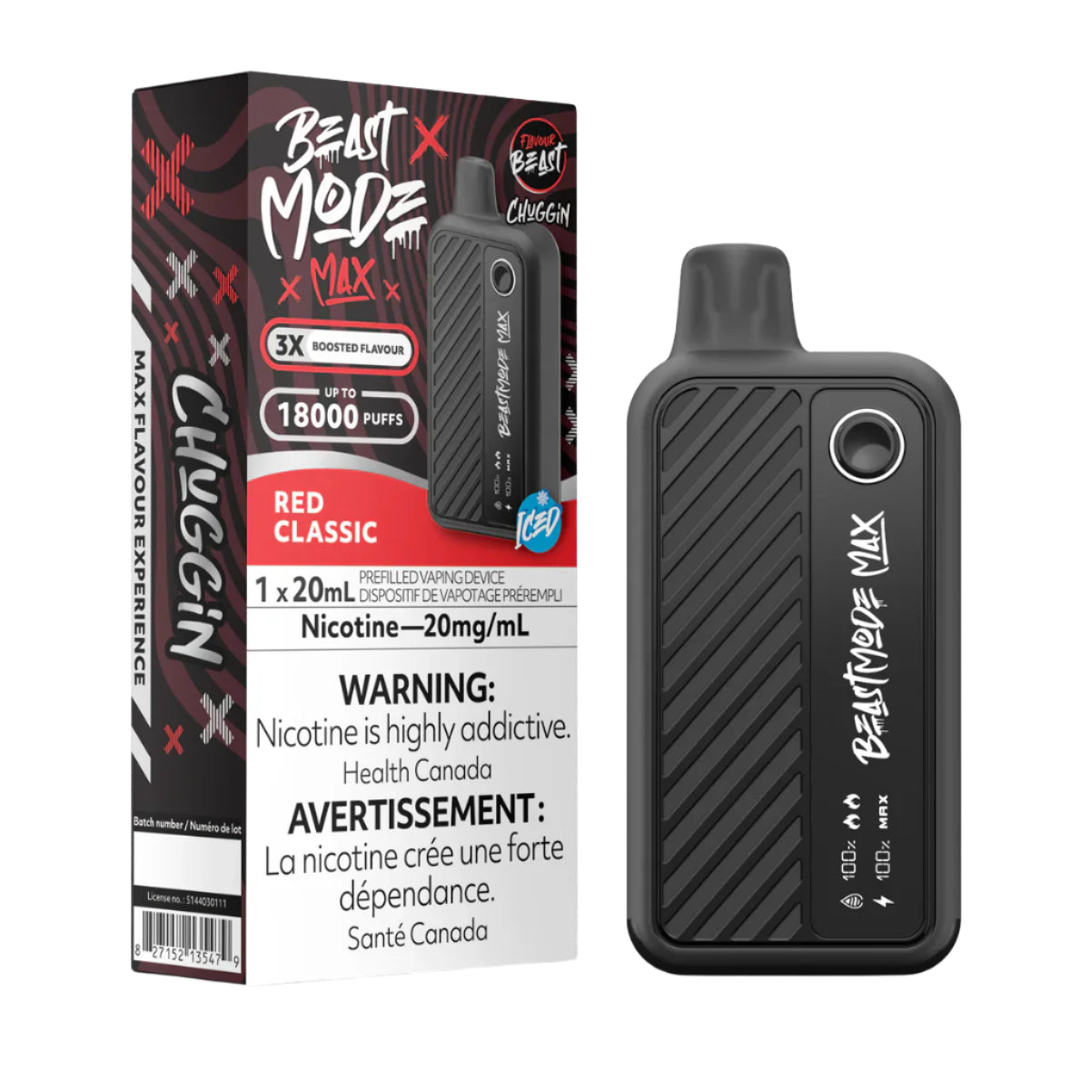 Flavour Beast Beast Mode Max 18000 - Red Classic - Wee Shisha n Vape