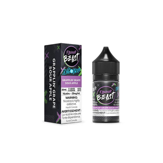 Flavour Beast Salts 20mg - Grapplin' Grape Sour Apple - E lIquid - Wee Shisha N Vape