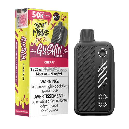 Flavour Beast Beast Mode Max 2- 50K Puffs - Gushin Cherry - Wee Shisha N Vape
