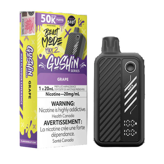 Flavour Beast Beast Mode Max 2- 50K Puffs - Gushin Grape - Wee Shisha N Vape