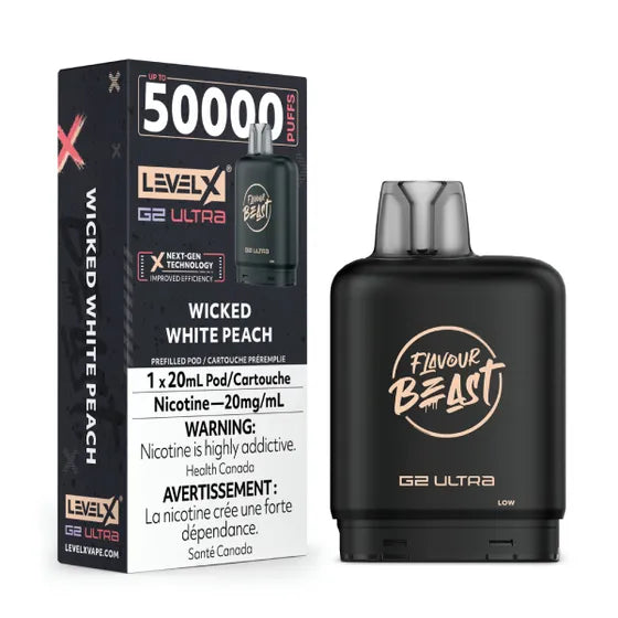 Flavour Beast G2 Ultra vaping device with Level X packaging on a white background
