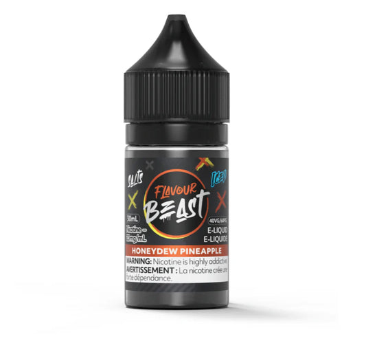 Flavour Beast e-liquid bottle labeled 'Honeydew Pineapple' on a white background