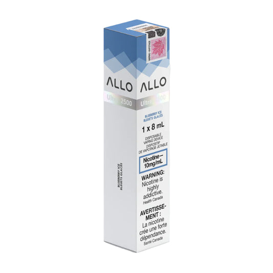 Allo 2500 Puffs - 10mg-Blueberry Ice - Disposable - Wee Shisha N Vape