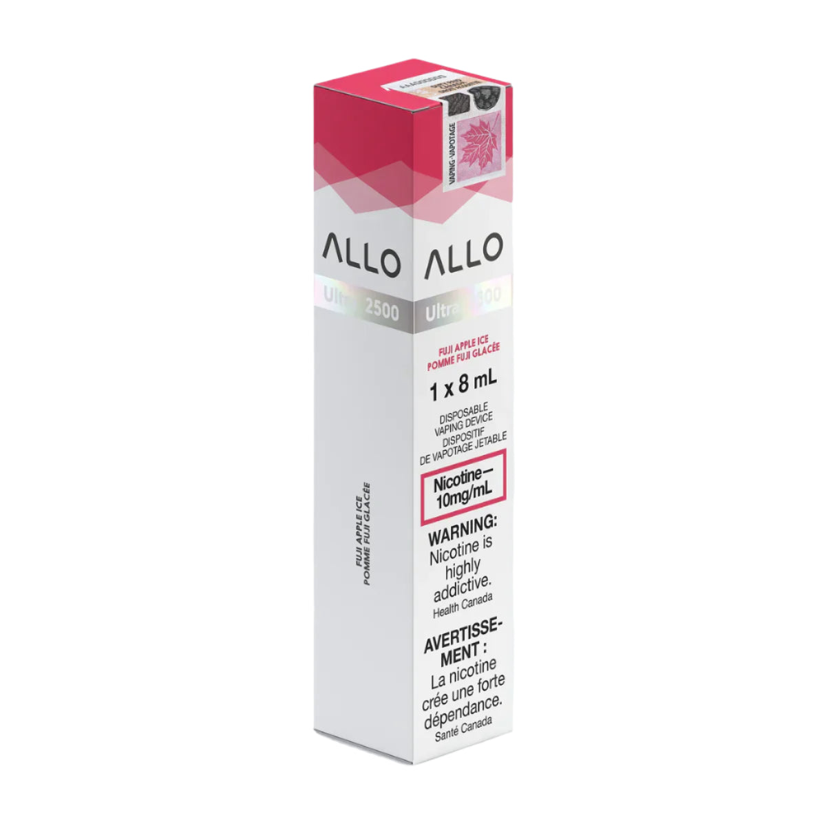 Allo 2500 Puffs - 10mg-Fuji Apple Ice - Disposable - Wee Shisha N Vape