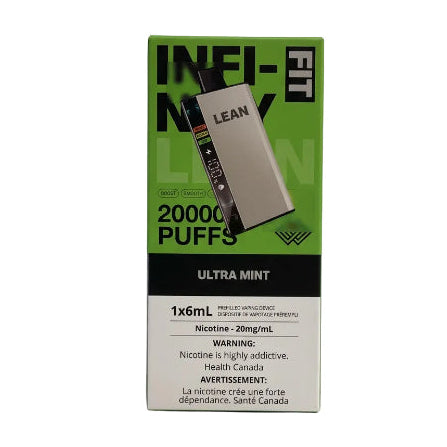 Infinity Lean 20k Puffs Ultra Mint on white background