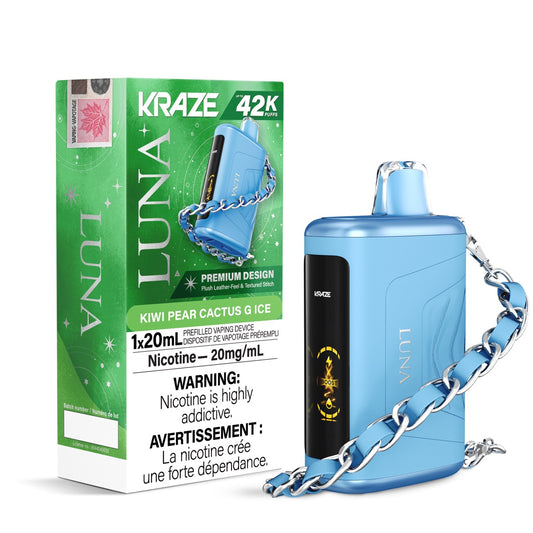 Kraze Luna 42K - Kiwi Pear Cactus G Ice - disposable - wee shisha n vape
