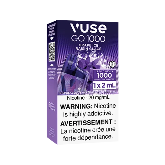 Vuse Go 1000 - Grape Ice - Wee Shisha N Vape