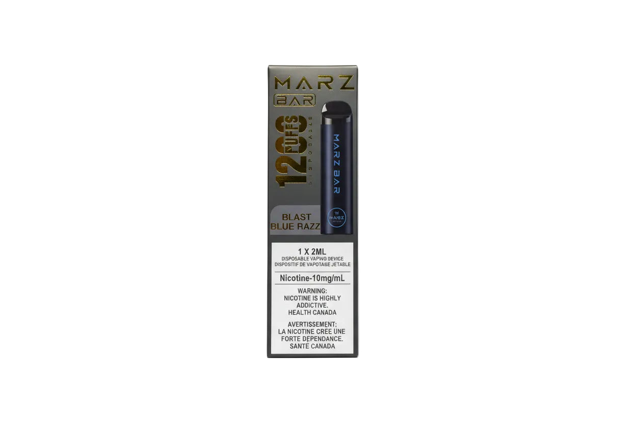 Marz Bar 1200 Puffs 10MG - Blast Blue Razz - Disposable Vape - Wee Shisha N Vape