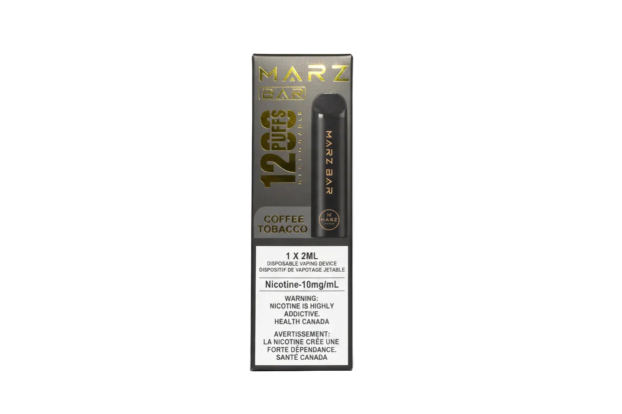 Marz Bar 1200 Puffs 10MG - Coffee Tobacco - Disposable Vape - Wee Shisha N Vape