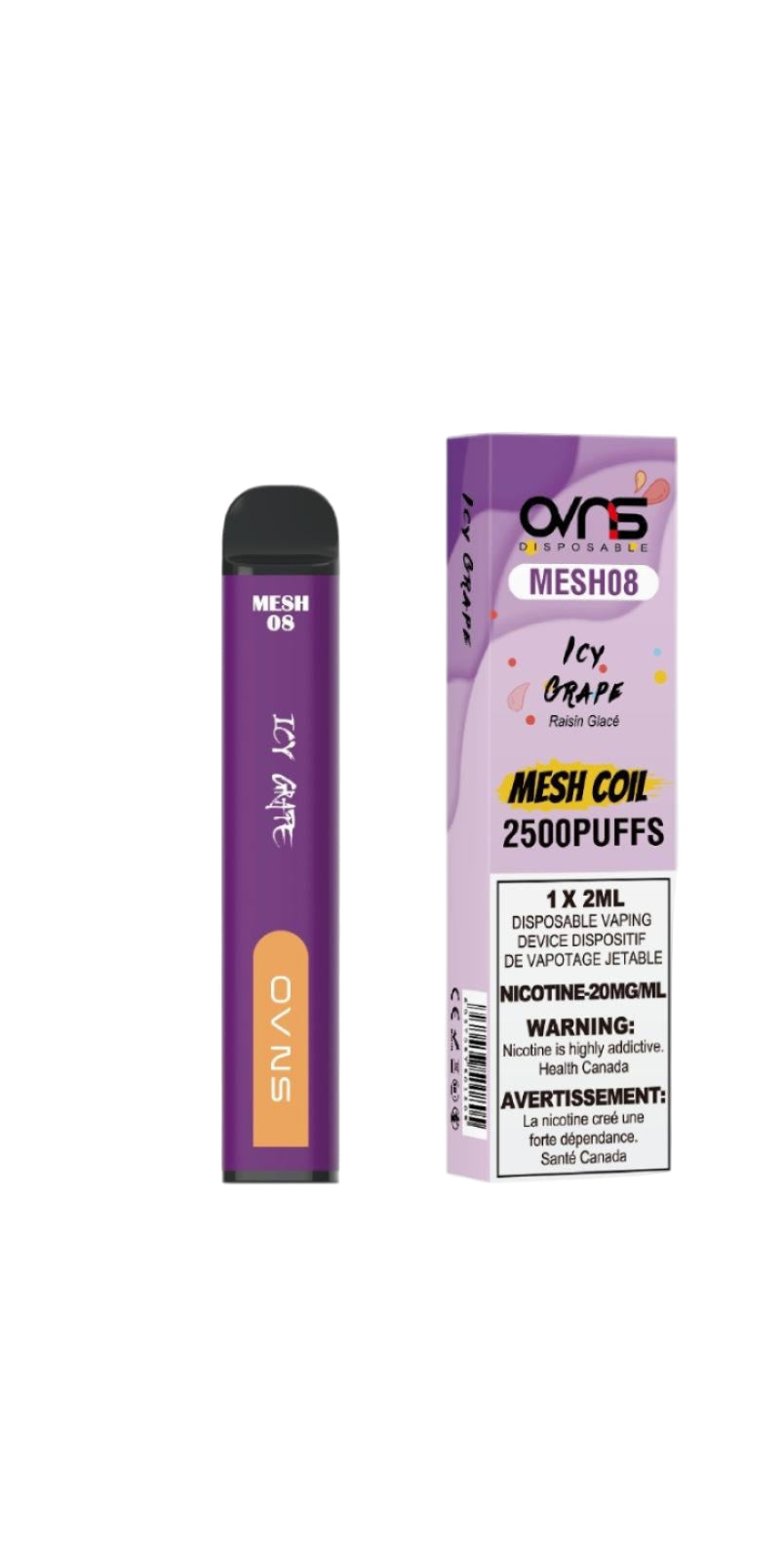 OVNS Mesh 08 2500 Puffs - Icy Grape - Wee Shisha N Vape