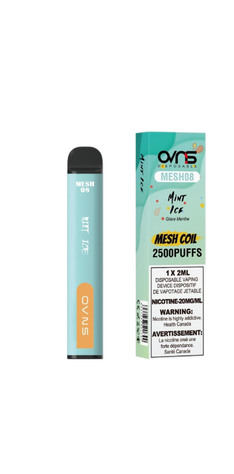 OVNS Mesh 08 2500 Puffs - Mint Ice - Wee Shisha N Vape