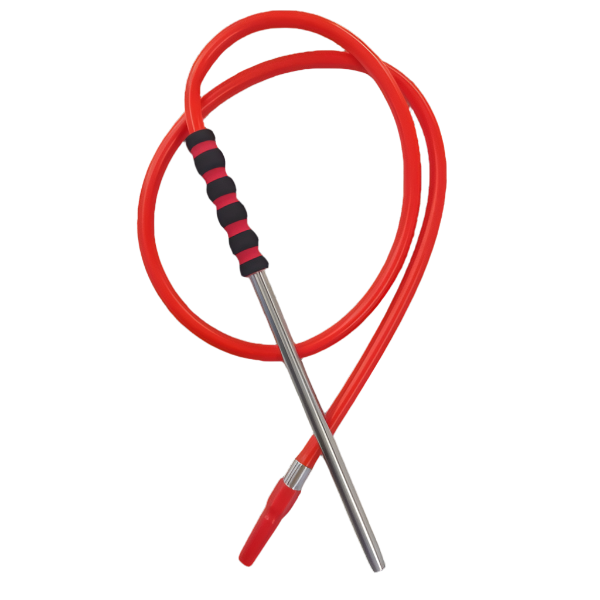 Chelax Silicone Hookah Hose with Foam Handle - Red - Wee Shisha N Vape