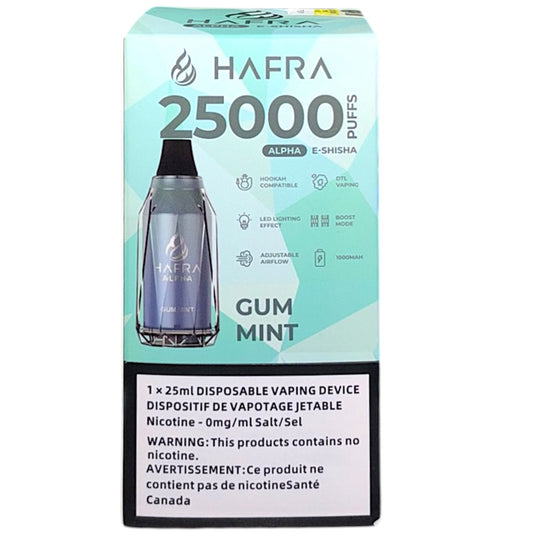 Hafra Alpha 25K - Gum Mint-Wee Shisha N Vape
