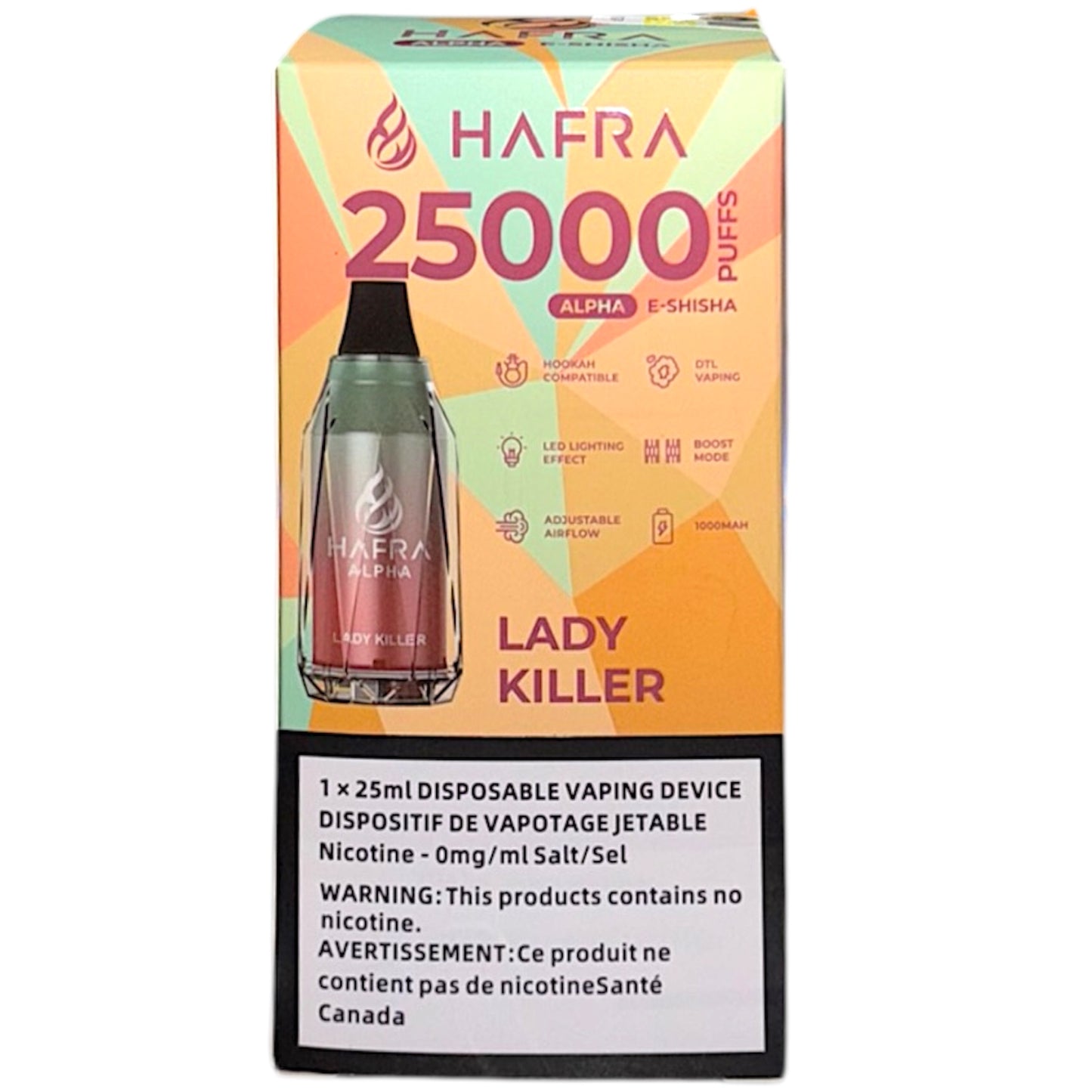 Hafra Alpha 25K - Lady Killer - Wee Shisha N Vape
