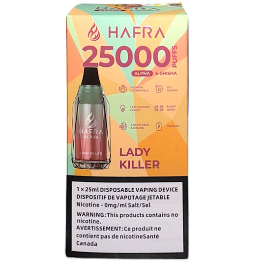 Hafra Alpha 25K - Lady Killer - Wee Shisha N Vape