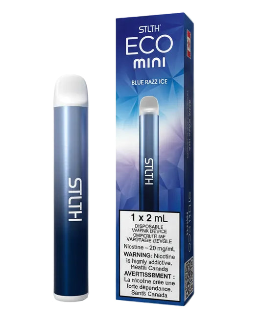 STLTH ECO mini vape pen and packaging on a white background