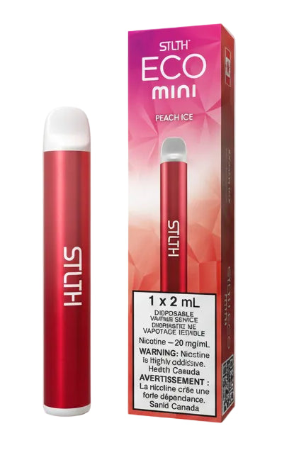 STLTH Eco Mini vape pen and packaging on a white background