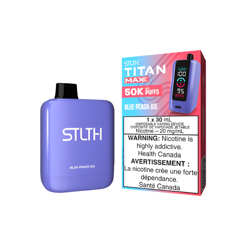 Stlth- Titan max - 50k-Blue Peach Ice-Wee Shisha N Vape