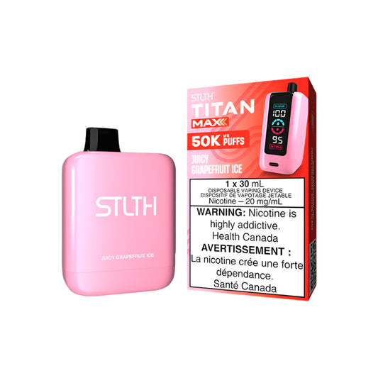 Stlth- Titan max - 50k-Juicy Grapefruit Ice-Wee Shisha N Vape