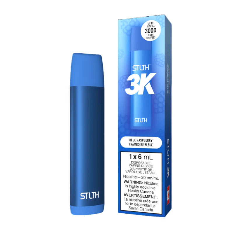 Stlth 3k - blue raspberry - wee shisha n vape