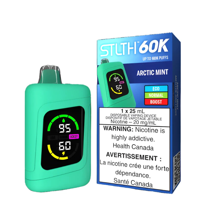 Stlth 60k - Arctic Mint -Disposable - Wee Shisha N Vape