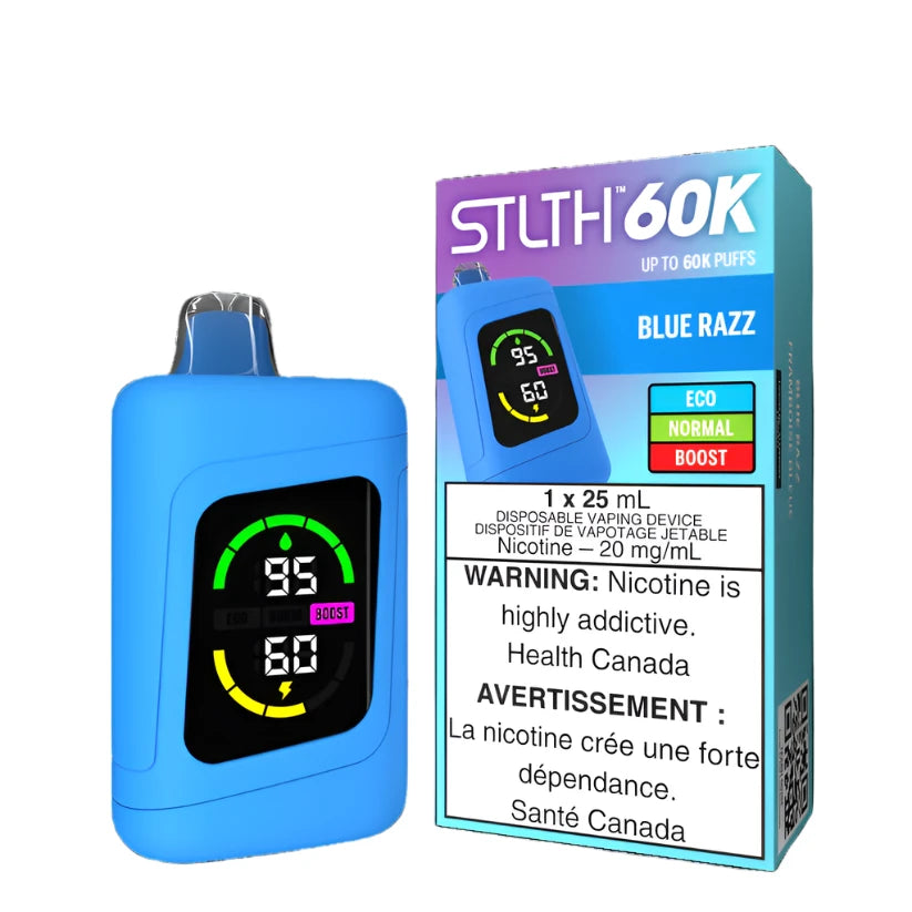 Stlth 60k - Blue Razz-Disposable - Wee Shisha N Vape