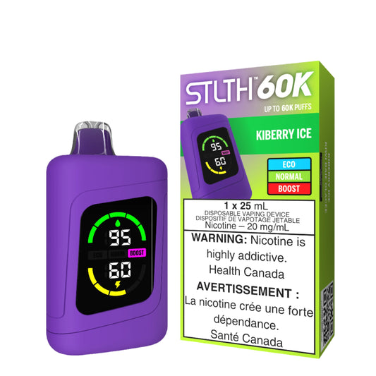 Stlth 60k - Kiberry Ice -Disposable - Wee Shisha N Vape