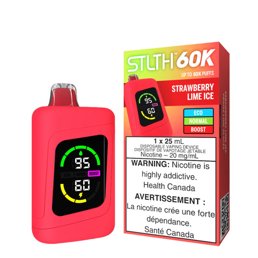 Stlth 60k -StrawberryLime Ice-Disposable - Wee Shisha N Vape