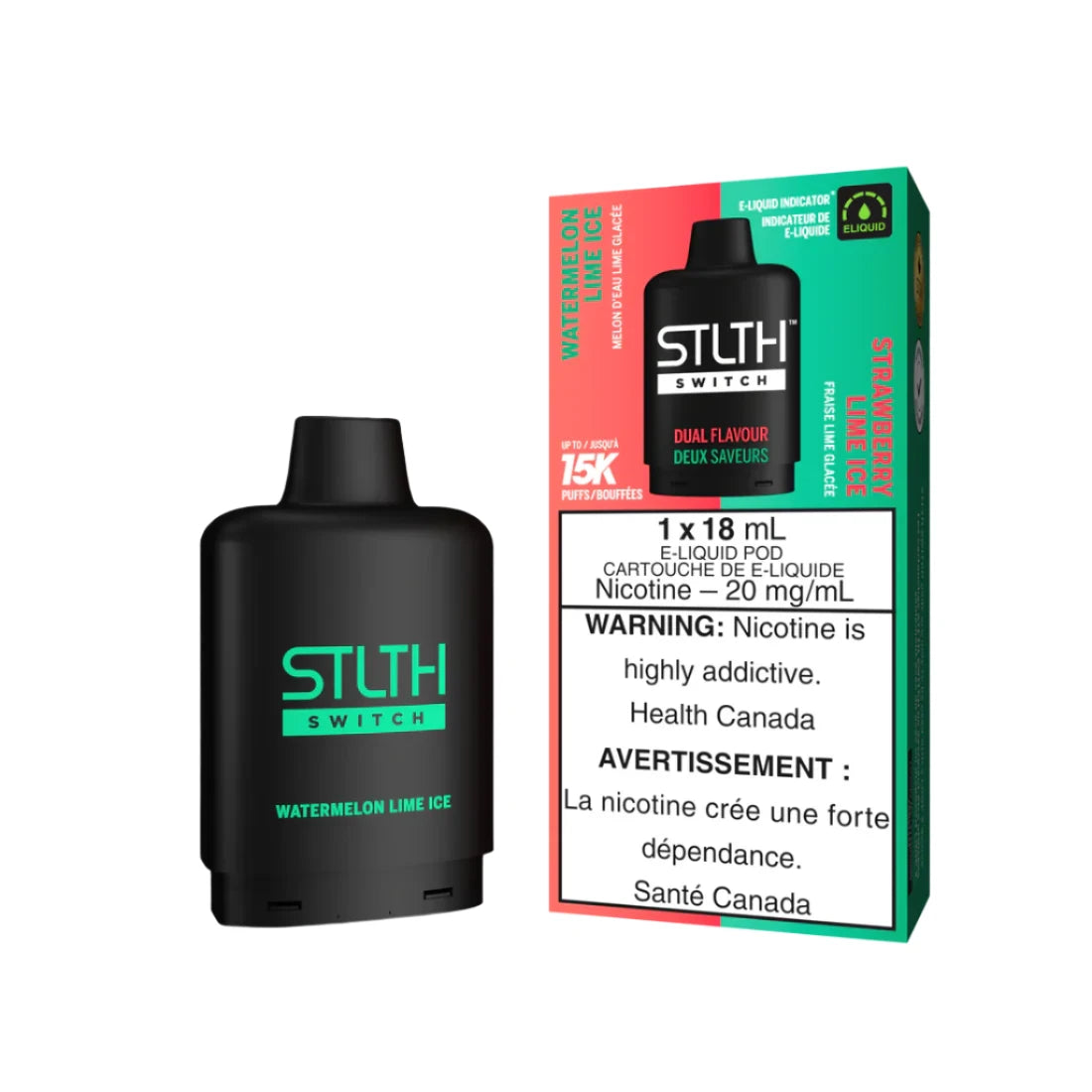 Stlth Switch - Watermelon Lime Ice & Strawberry Lime Ice - wee shisha n vape