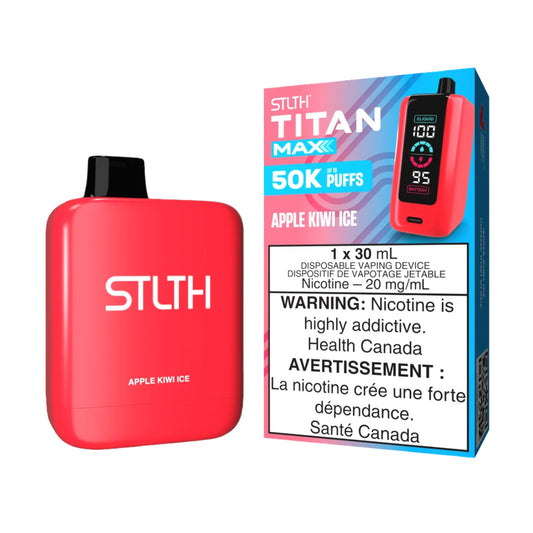 Stlth- Titan max - 50k-Apple Kiwi Ice-Wee Shisha N Vape