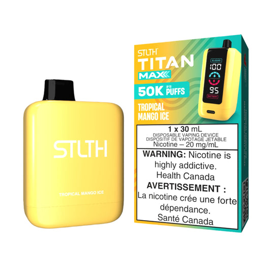 Stlth- Titan max - 50k-Tropical Mango Ice-Wee Shisha N Vape