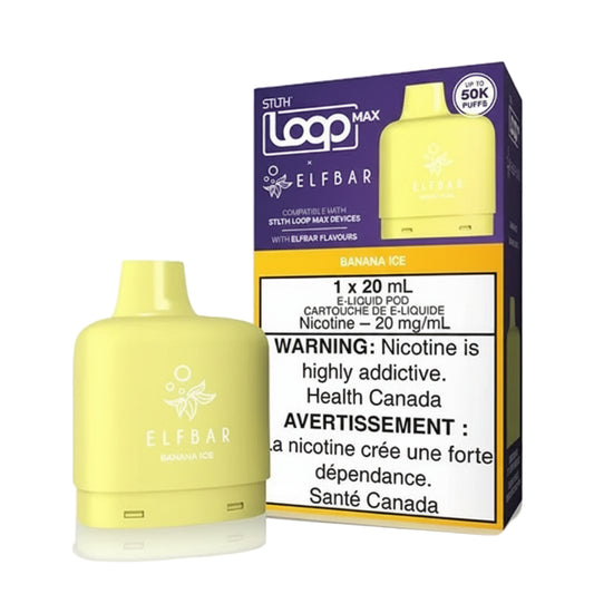 STLTH Loop Max 50k Elfbar Pod - Banana Ice - Wee Shisha N Vape