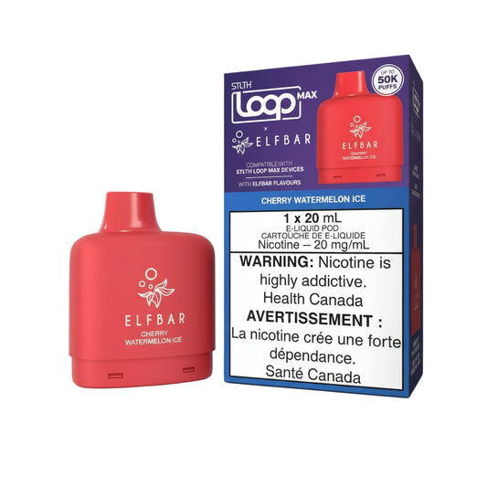 STLTH Loop Max 50k Elfbar Pod - Cherry Watermelon Ice - Wee Shisha N Vape