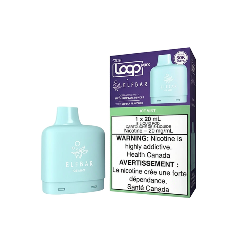 STLTH Loop Max 50k Elfbar Pod - Ice Mint - Wee Shisha N Vape