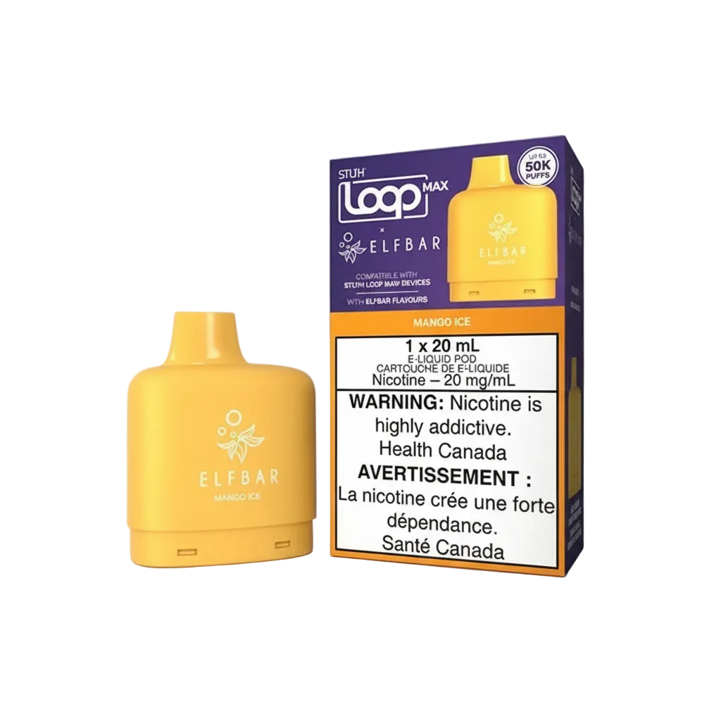 STLTH Loop Max 50k Elfbar Pod - Mango Ice - Wee Shisha N Vape