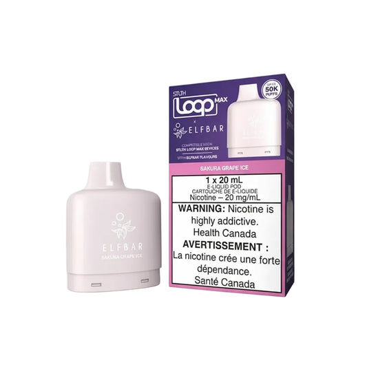 STLTH Loop Max 50k Elfbar Pod - Sakura Grape Ice - Wee Shisha N Vape