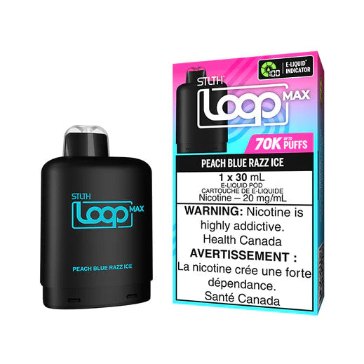 STLTH Loop Max vape Pod packaging on a white background
