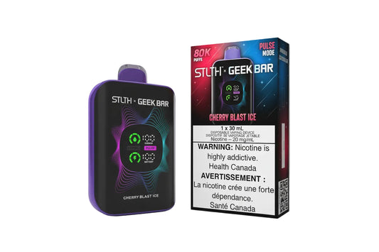 STLTH x Geek Bar 80k - Cherry Blast Ice - Disposable Vape - Wee Shisha N Vape