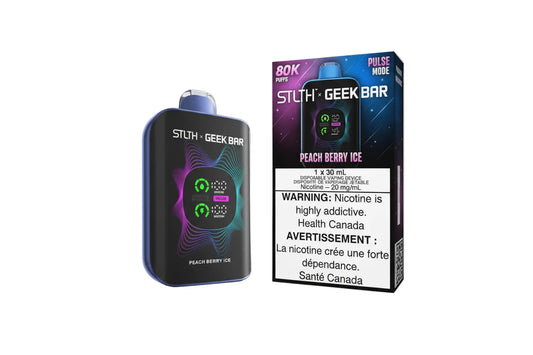 STLTH x Geek Bar 80k - Peach Berry Ice - Disposable Vape - Wee Shisha N Vape