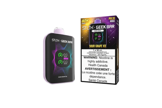 STLTH x Geek Bar 80k - Sour Grape Ice - Disposable Vape - Wee Shisha N Vape